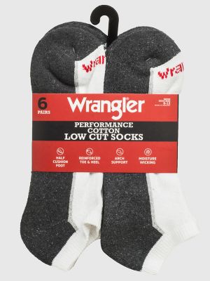 Men's Wrangler Low-Cut Cushioned Socks (6-Pack)