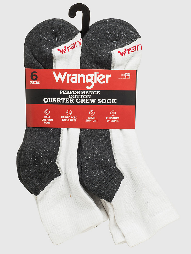Men's Wrangler Cushioned Ankle Socks (6-Pack)