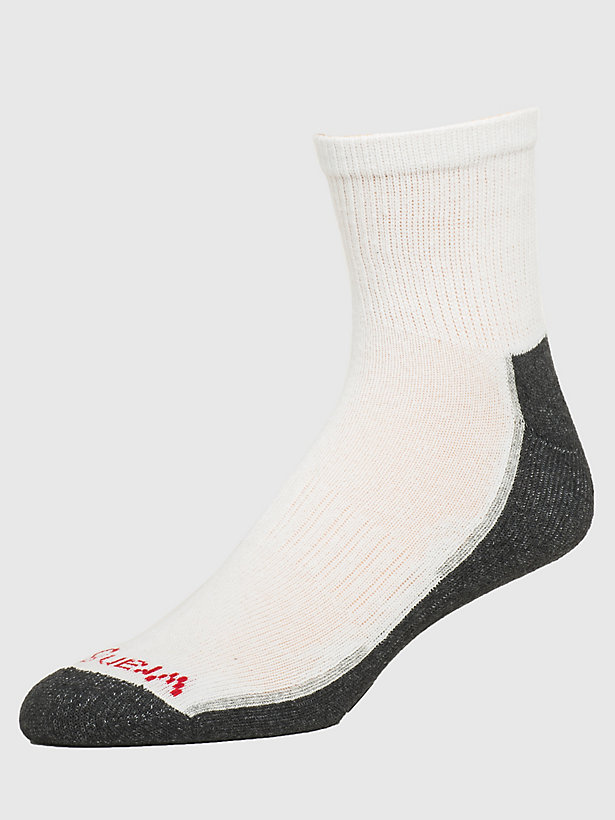 Men's Wrangler Cushioned Ankle Socks (6-Pack) in White
