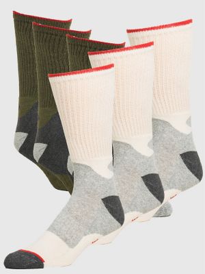 Extra Wide Loose Fit Stays Up Cotton Casual Crew Socks - Black M