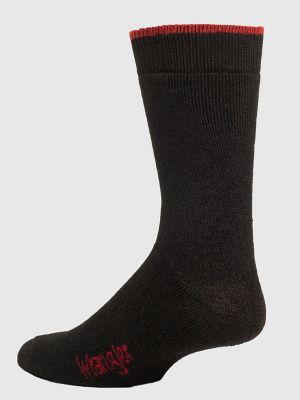 Men's Wrangler Mid-Weight Crew Work Socks (3-Pack)