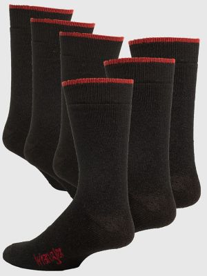 Men's Wrangler Mid-Weight Crew Work Socks (3-Pack)