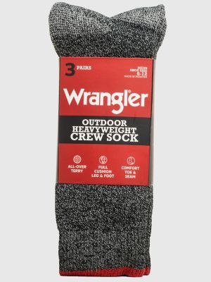 Mens Work Socks (3-Pack):Black:ONE SIZE alternative view 3