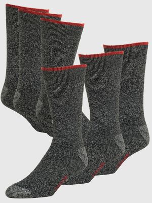 Men's Wrangler Mid-Weight Crew Work Socks (3-Pack)