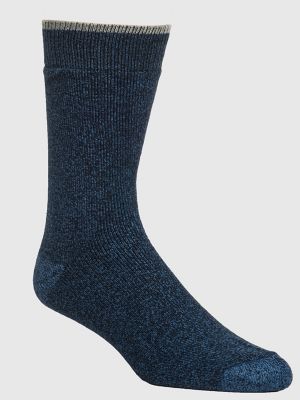 Mens Work Socks (3-Pack):Navy:ONE SIZE alternative view 2