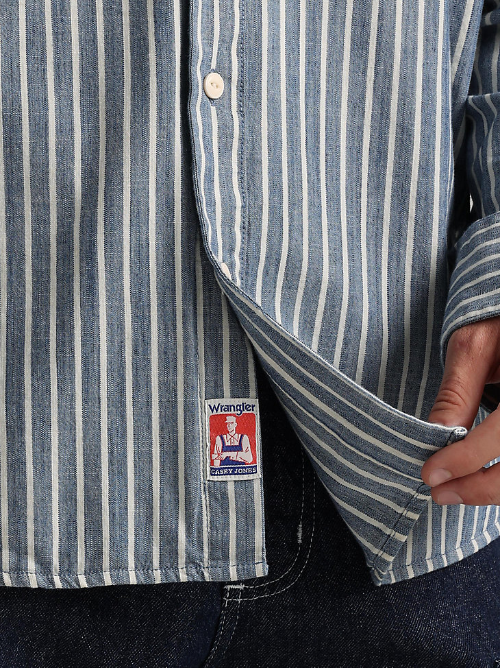 Men's Casey Jones Hickory Stripe Shirt in Hickory alternative view 6