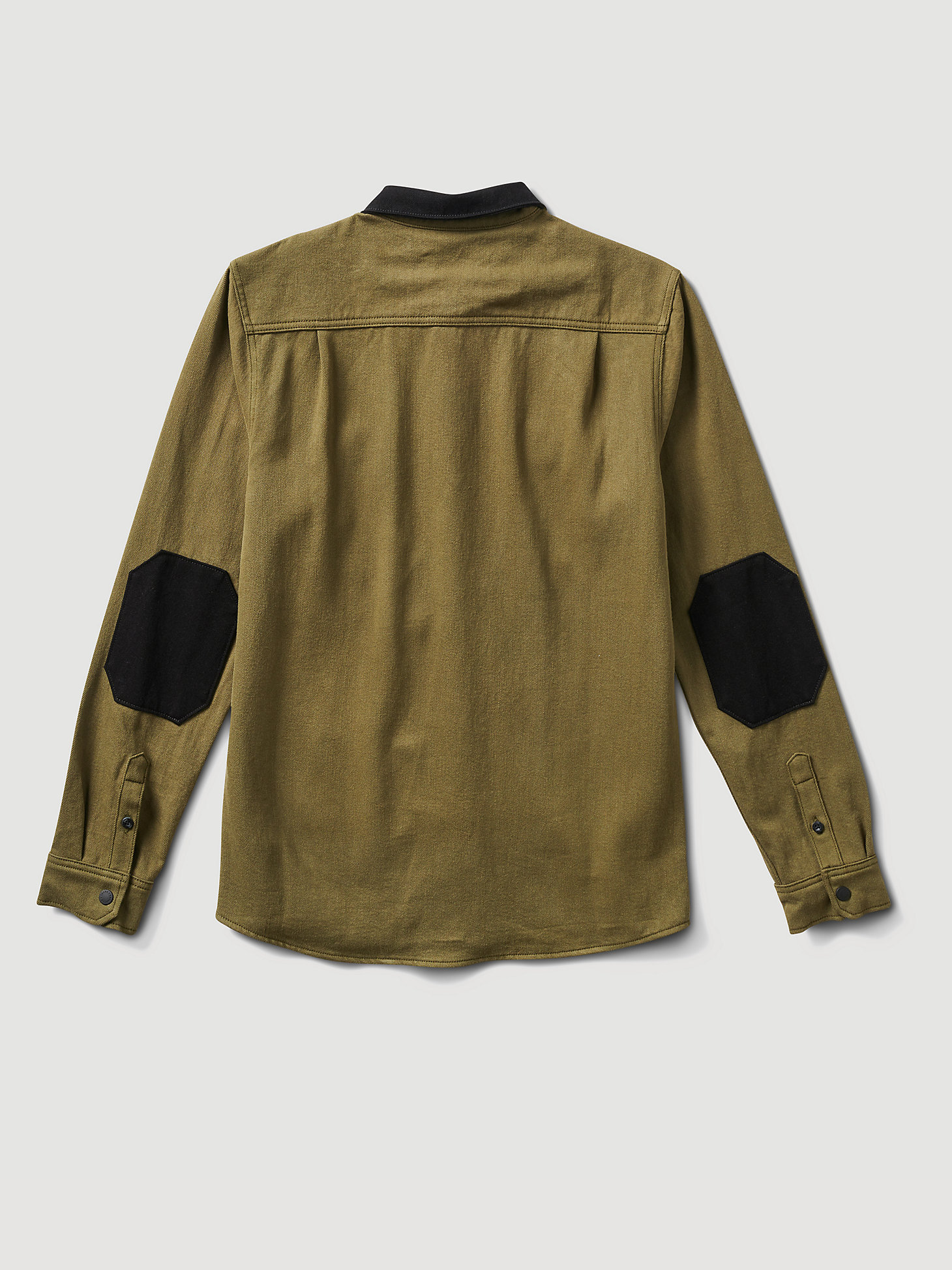 Roark x Wrangler® Nordsman Twill Flannel Shirt in Army alternative view 1