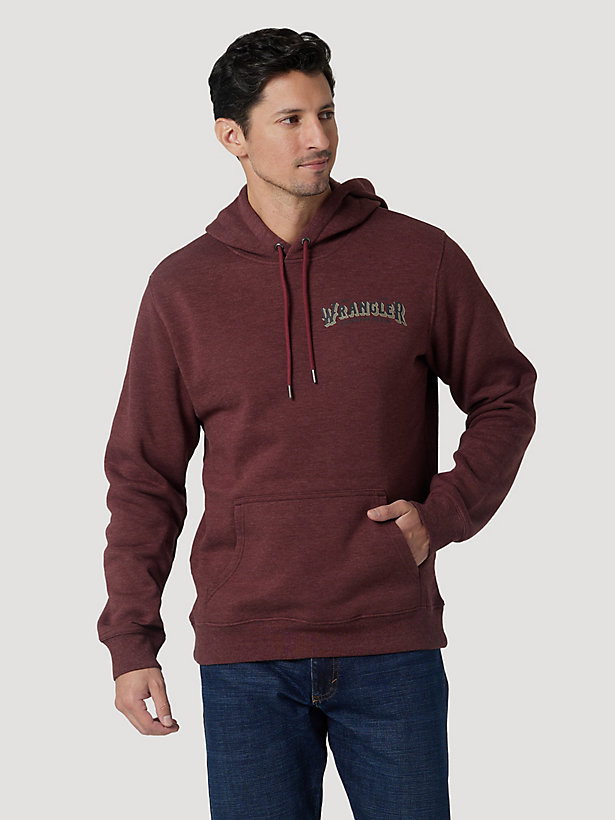 Men's Long Sleeve Authentic Western Buffalo Pullover Hoodie
