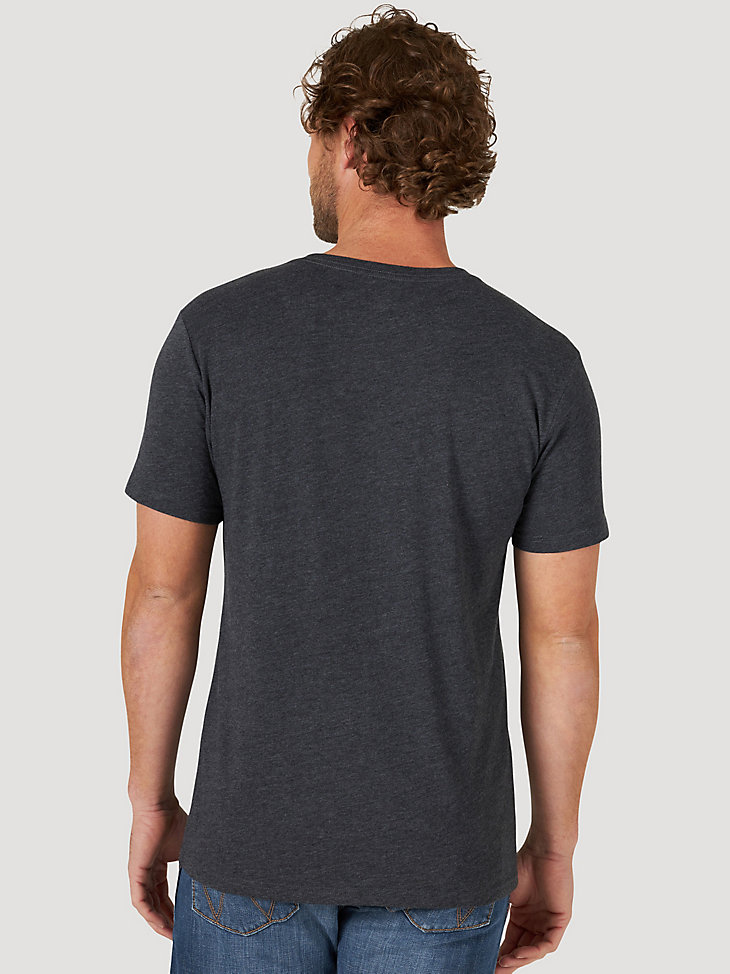 Men's Authentic American Wrangler Graphic T-Shirt in Caviar Heat alternative view