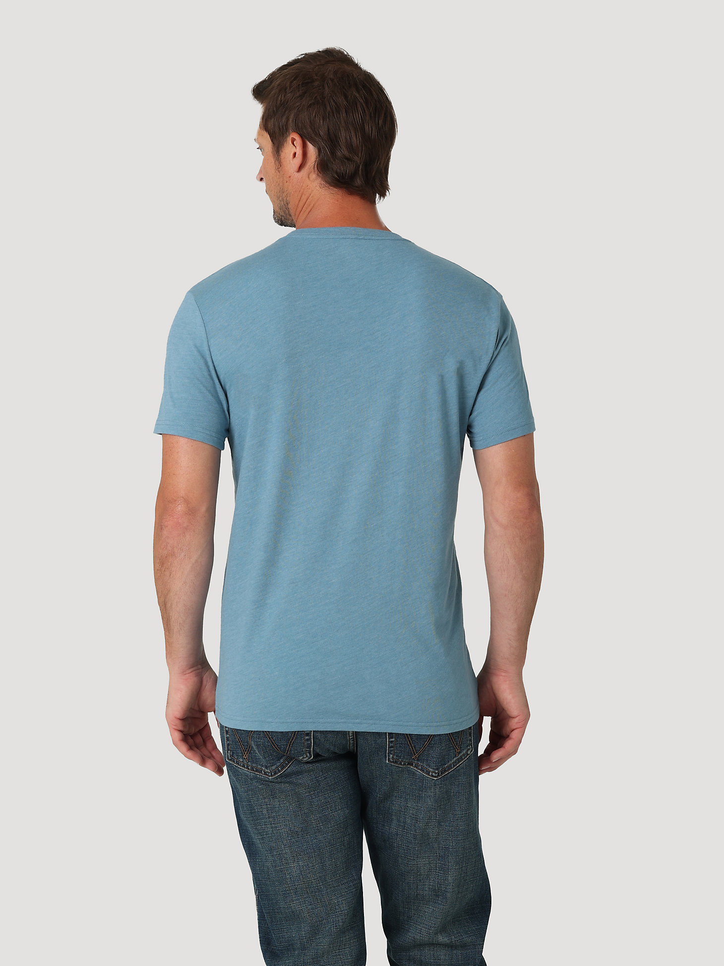 Men's Long Live Cowboys Graphic T-Shirt in Medium Blue alternative view 1