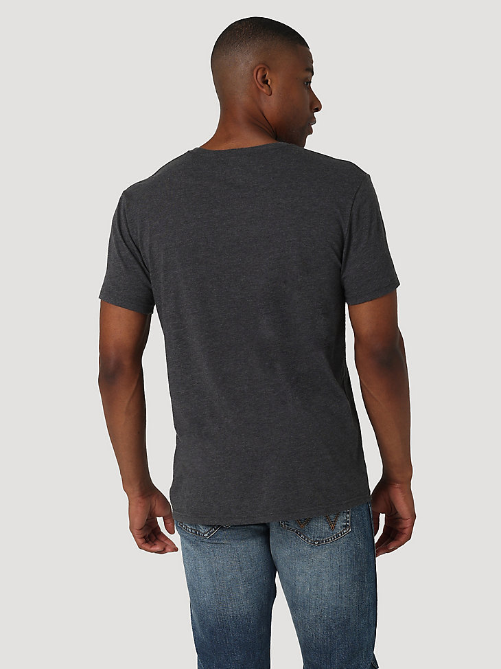 Men's George Strait Short Sleeve Damn Strait Graphic T-Shirt in Charcoal Heather alternative view