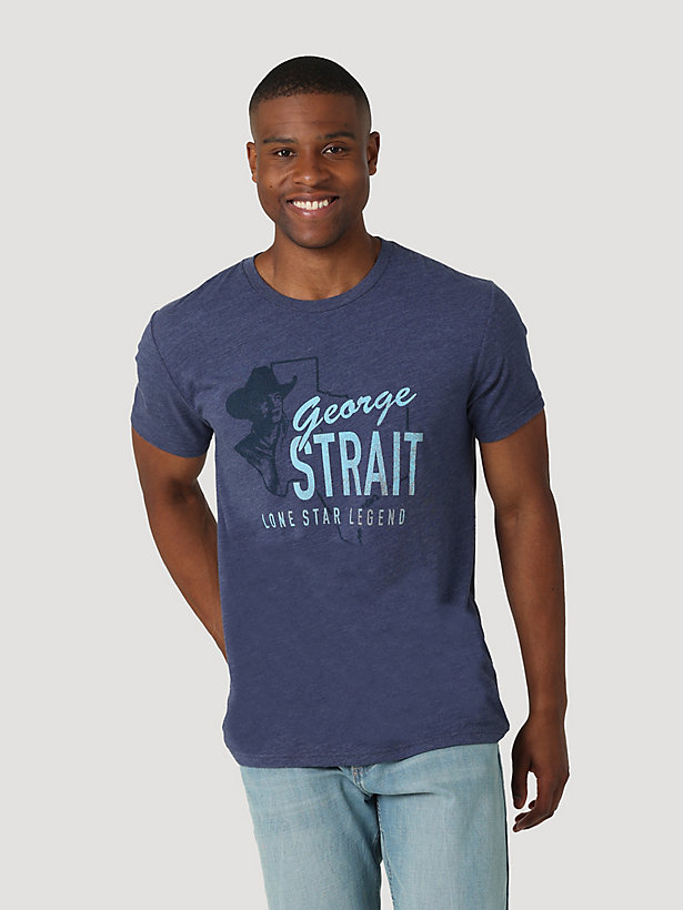 Men's George Strait Short Sleeve Lone Star Legend Graphic T-Shirt