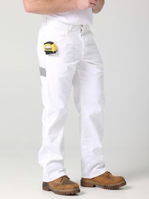 Portwest Unisex White Cotton Painters Pants - iWantWorkwear