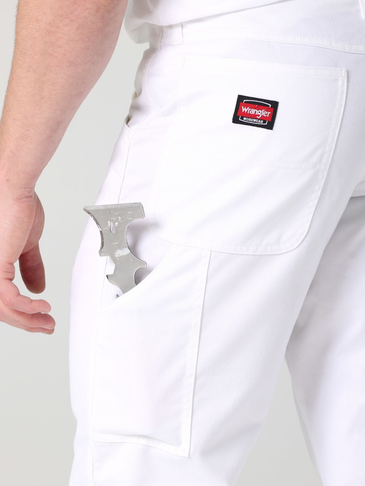 Мужские брюки Wrangler Workwear Painters, цвет: Яркий белый — фото 5