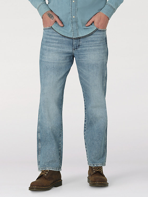 Men's Wrangler® Heritage Redding Loose Fit Jean in Winter Wash