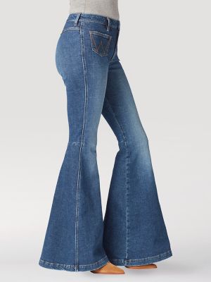 Arriba 71+ imagen wrangler retro trumpet flare jeans