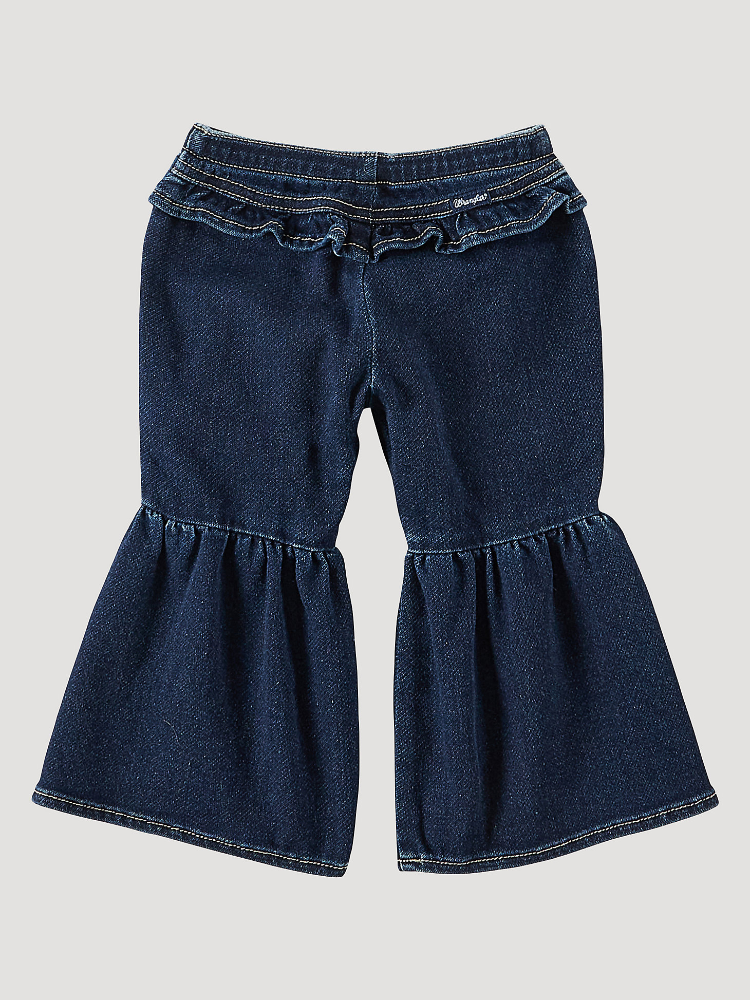 Baby Girl Ruffle Leg Flare Jean in Lacey alternative view 1