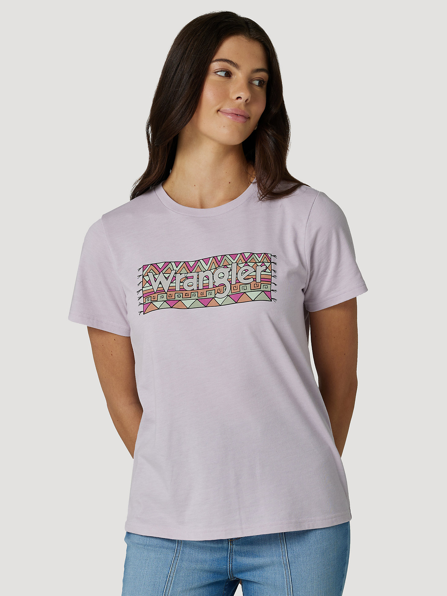 Women's Southwest Logo Tee in Lilac Heather main view