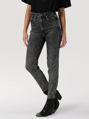 Wrangler Womens Walker High Slim Jeans - Raincloud