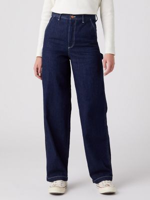 Maggie Tapered Barrel Jean/Washed Black