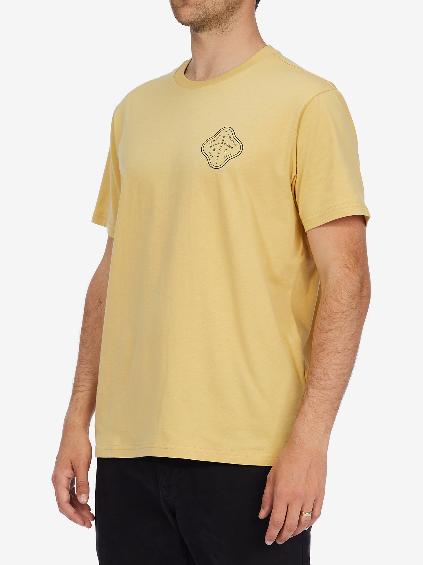 Billabong x Wrangler® Men's Rancher Graphic T-Shirt in Straw alternative view 3