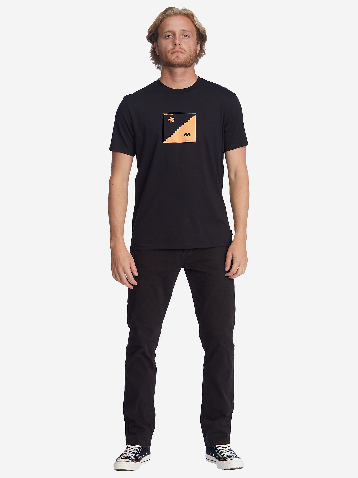 Billabong x Wrangler® Men's United By Graphic T-Shirt in Black alternative view 4