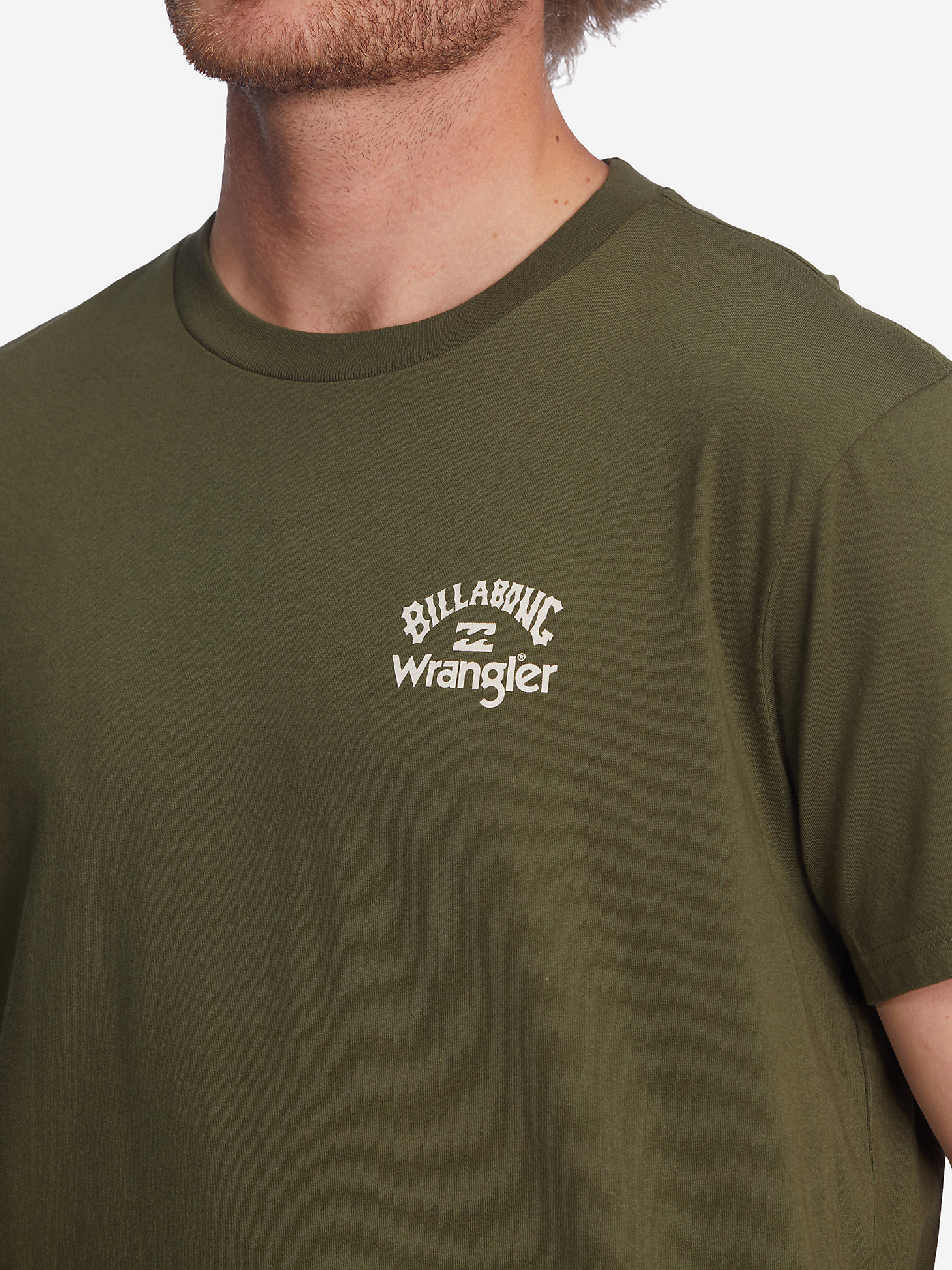 Billabong x Wrangler® Men's Rancher Horizon Graphic T-Shirt in Military alternative view 2