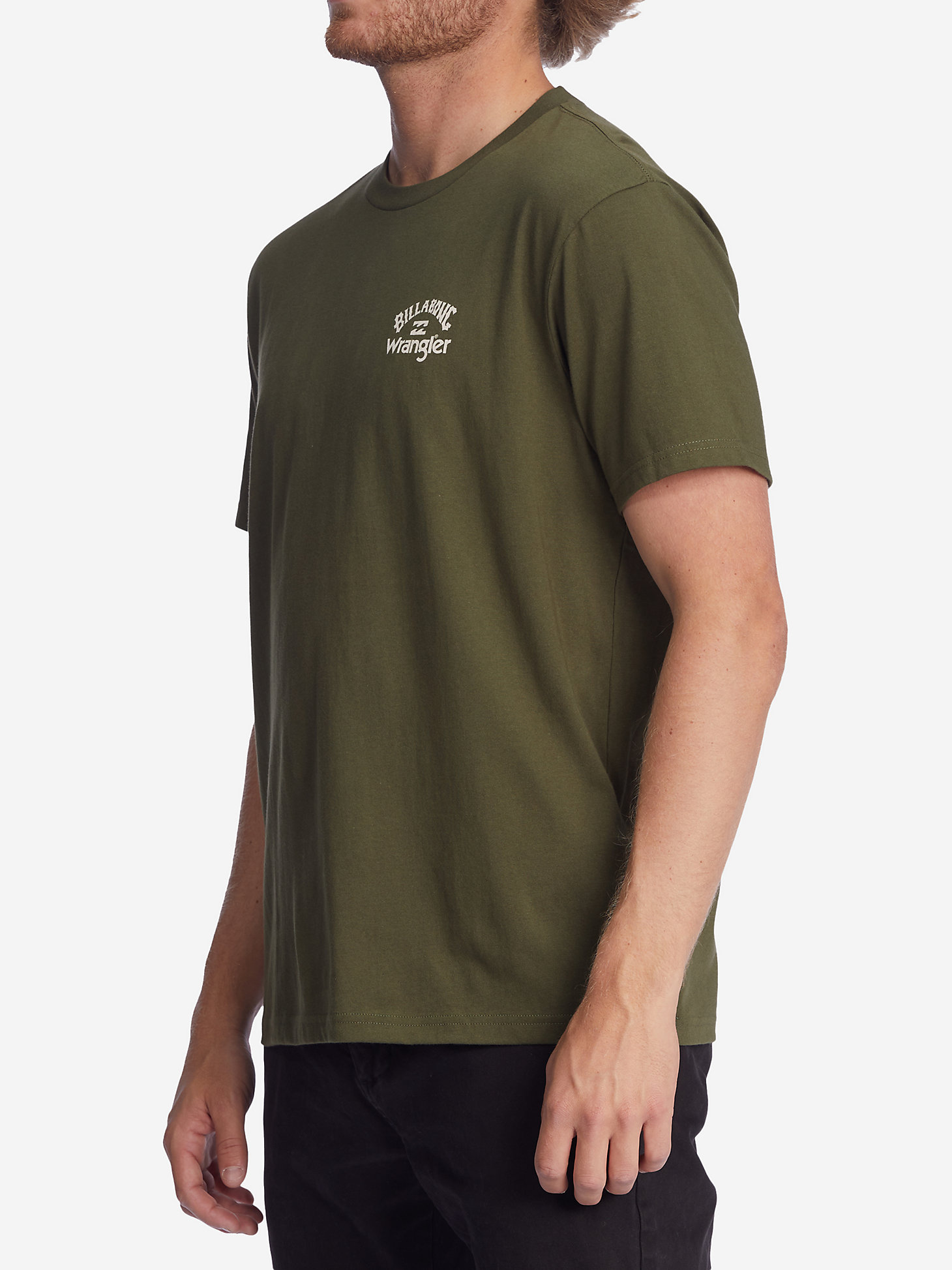 Billabong x Wrangler® Men's Rancher Horizon Graphic T-Shirt in Military alternative view 5