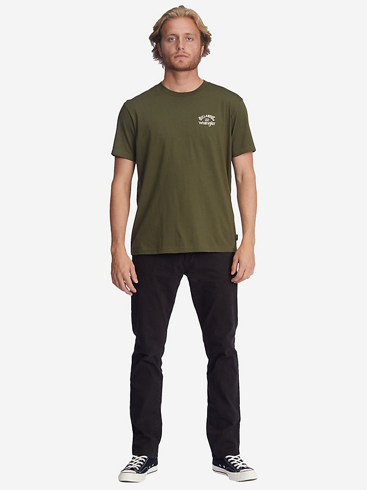 Billabong x Wrangler® Men's Rancher Horizon Graphic T-Shirt in Military alternative view 6