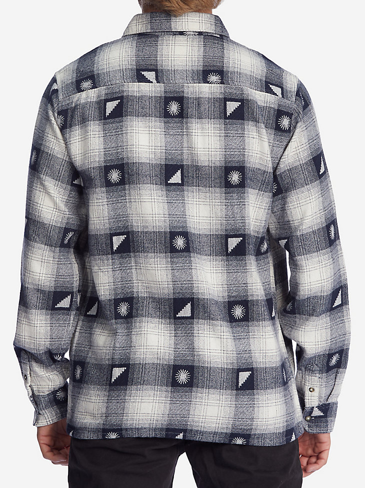 Billabong x Wrangler® Men's Shadows Flannel Shirt in Eclipse alternative view