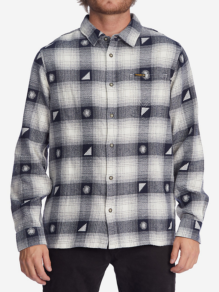 Billabong x Wrangler® Men's Shadows Flannel Shirt in Eclipse main view