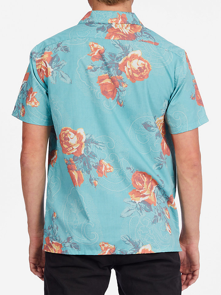 Billabong x Wrangler® Men's Bloom Button Up Shirt in Mint alternative view