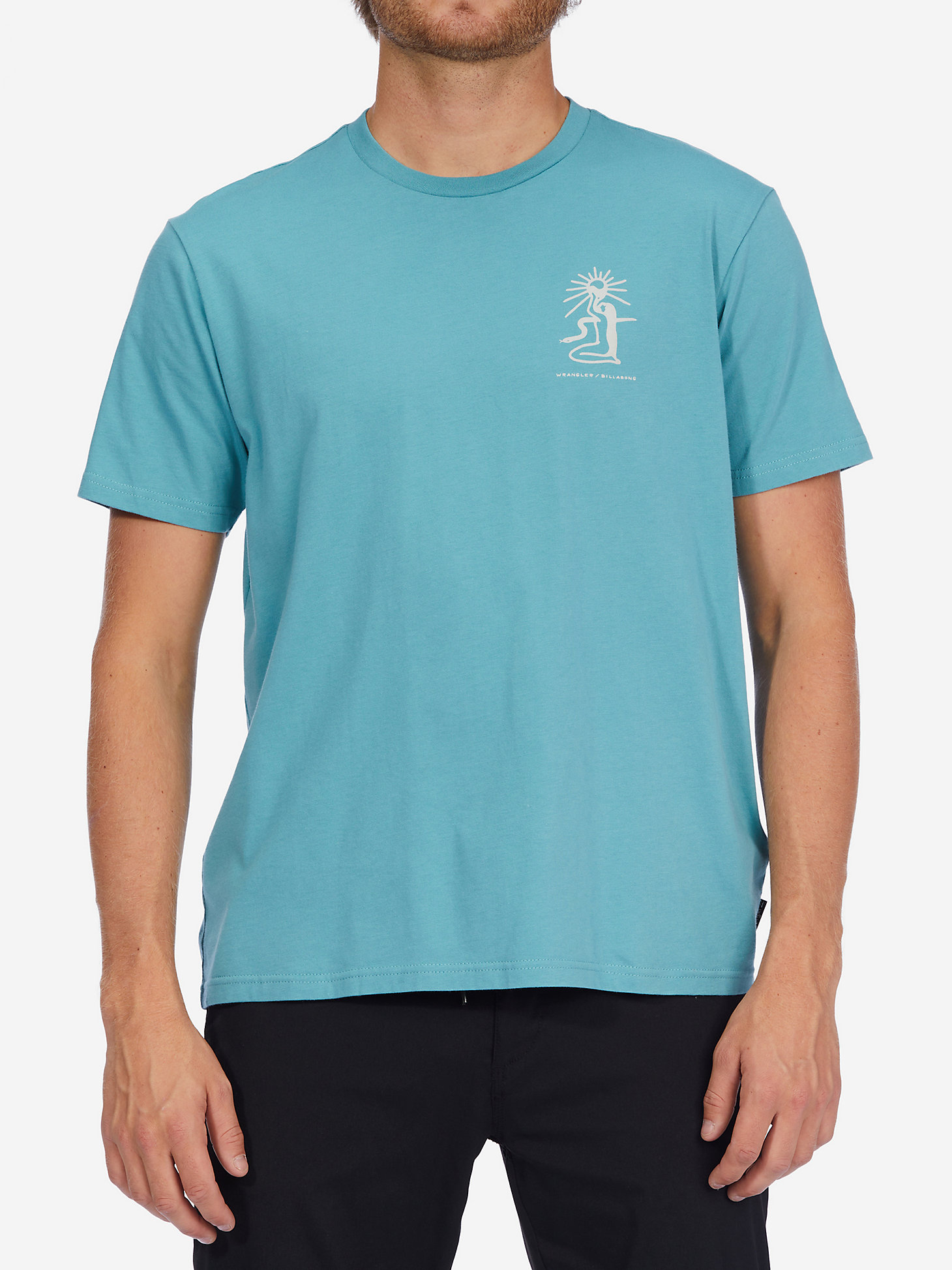 Billabong x Wrangler® Men's Rancher Graphic T-Shirt in Mint main view