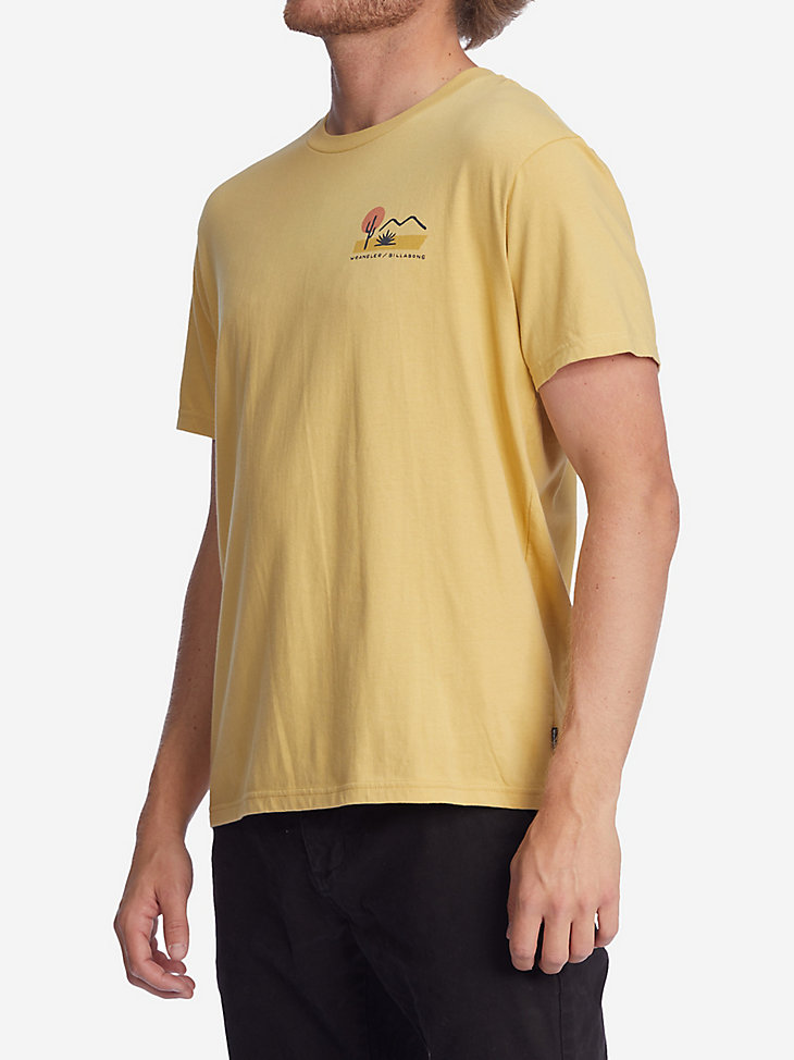 Billabong x Wrangler® Men's Rancher Horizon Graphic T-Shirt in Straw alternative view 6