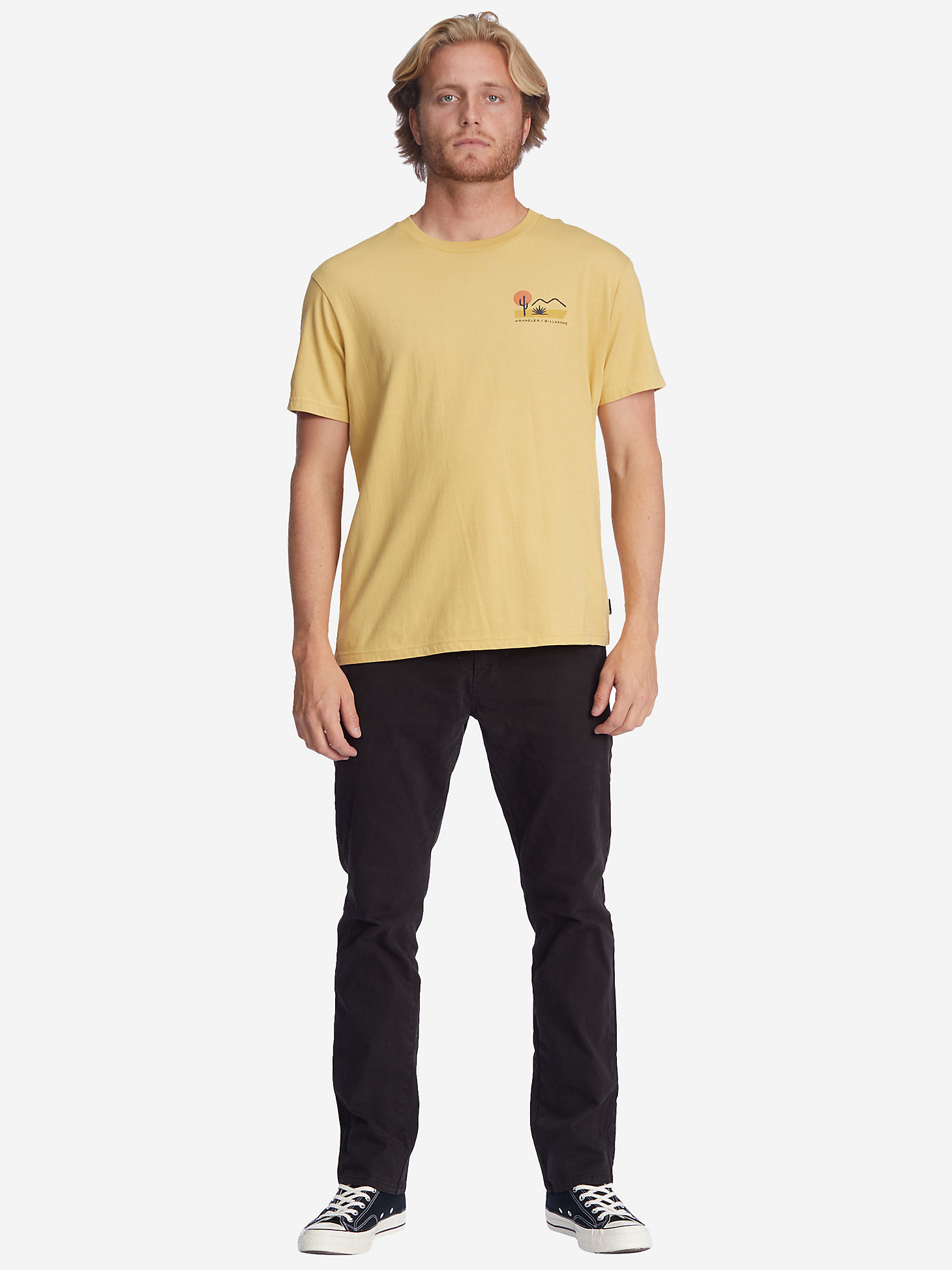 Billabong x Wrangler® Men's Rancher Horizon Graphic T-Shirt in Straw alternative view 7
