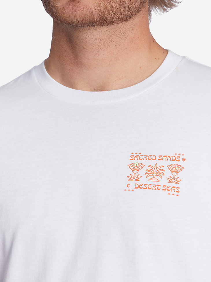 Billabong x Wrangler® Men's Rancher Horizon Graphic T-Shirt in White alternative view 3