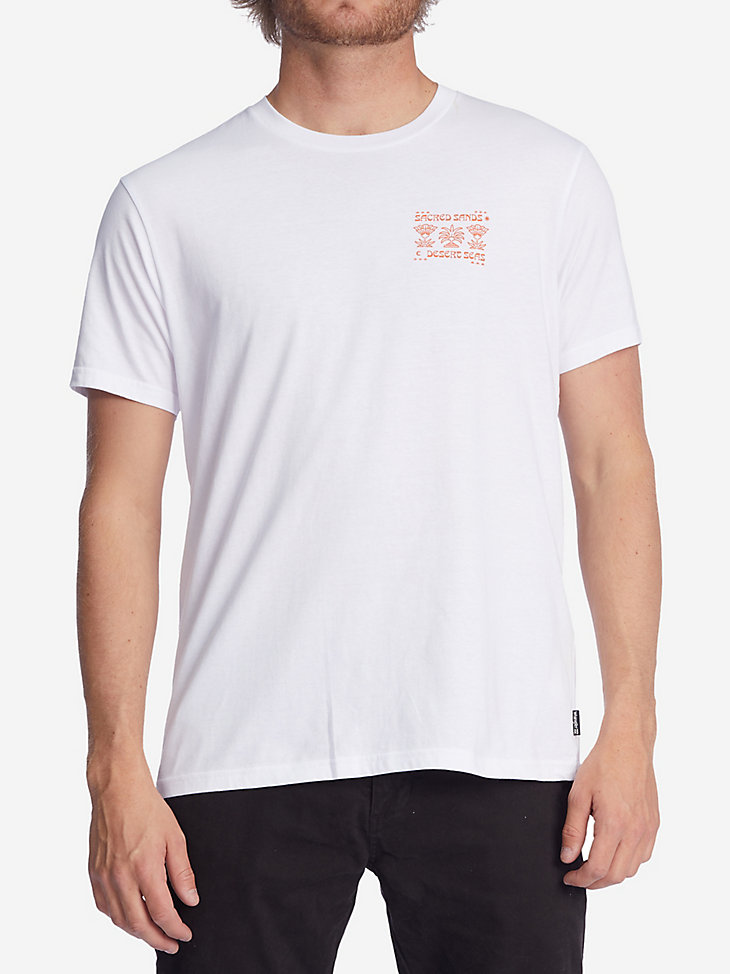Billabong x Wrangler® Men's Rancher Horizon Graphic T-Shirt in White main view