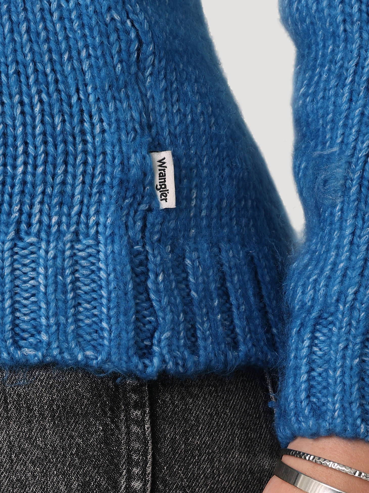 Women's Plush Sweater in Daphne Blue alternative view 5
