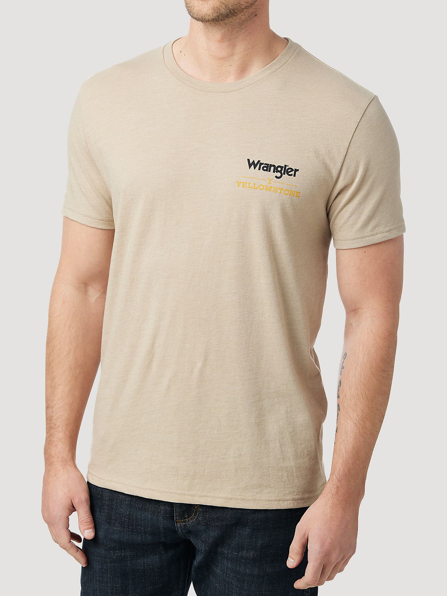 Wrangler x Yellowstone Men's Montana T-Shirt in Trench Coat alternative view 3