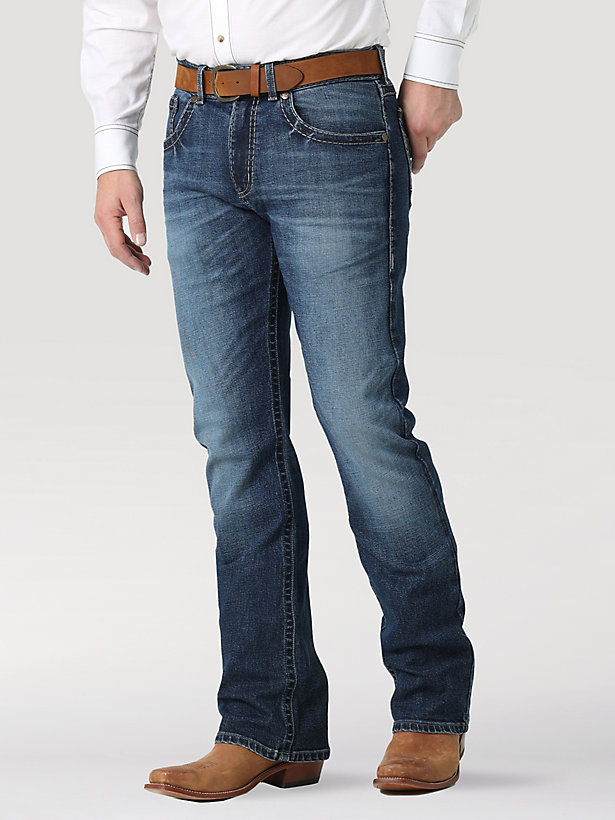 Men's Rock 47® by Wrangler® Slim Fit Bootcut Jean in Sapphire