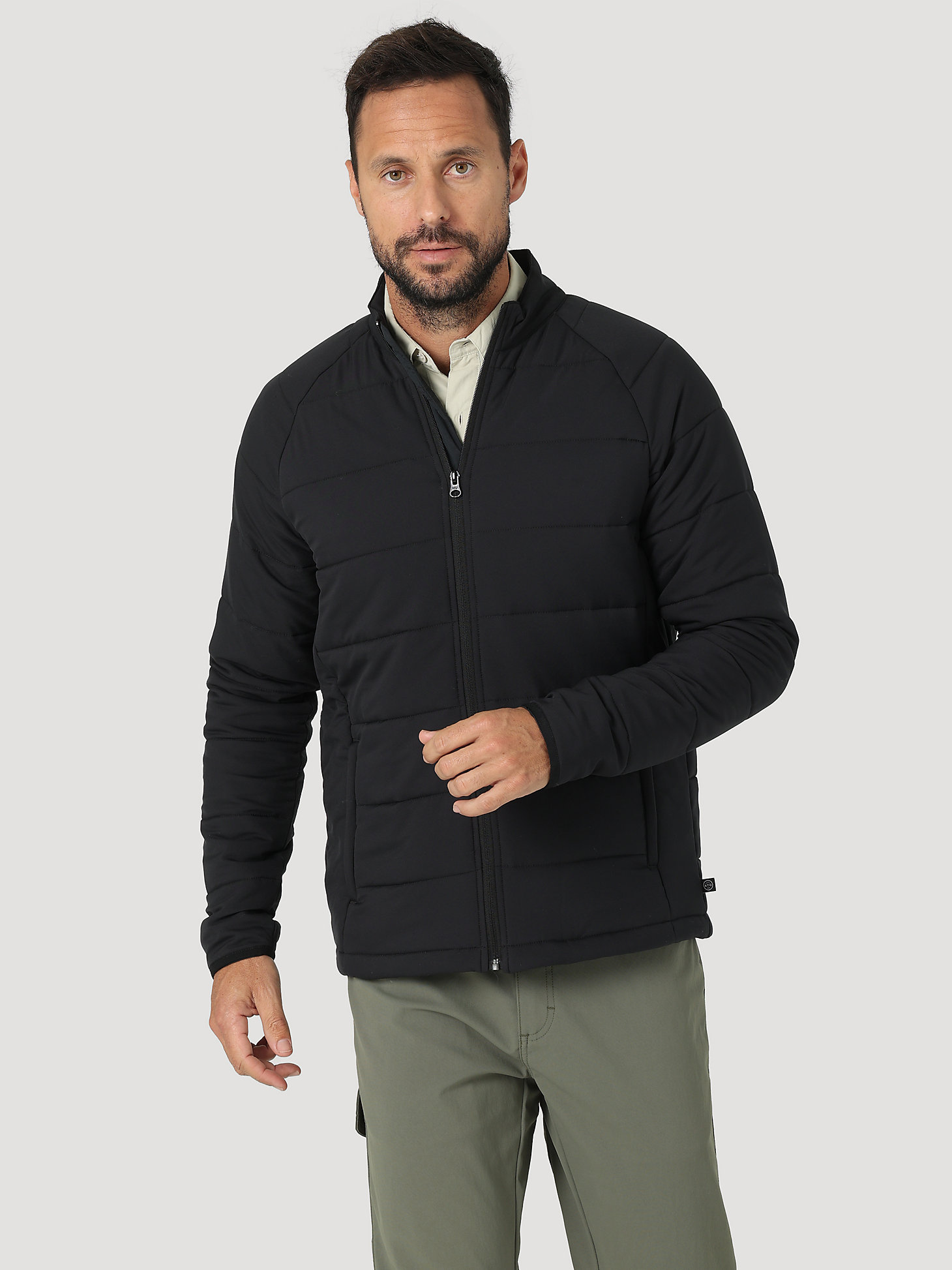 ATG By Wrangler™ Men's Mid Layer Jacket in Jet Black main view