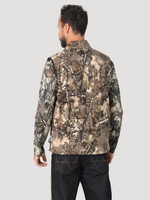 Wrangler Hunter Mens Mid Layer Vest Warmwoods Camo Size LT