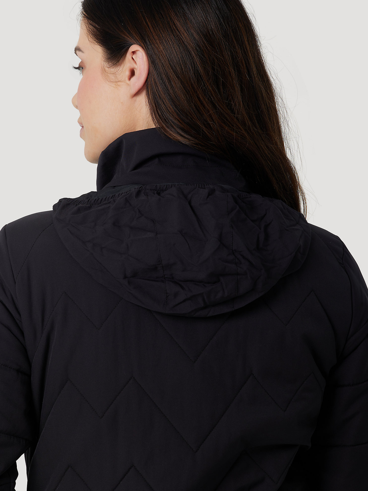 ATG Womens Packable Quilted Jacket:Jet Black:XXL alternative view 4