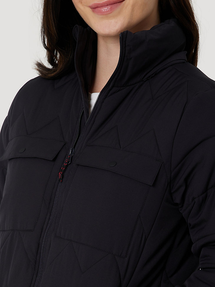 ATG Womens Packable Quilted Jacket:Jet Black:XXL alternative view 5