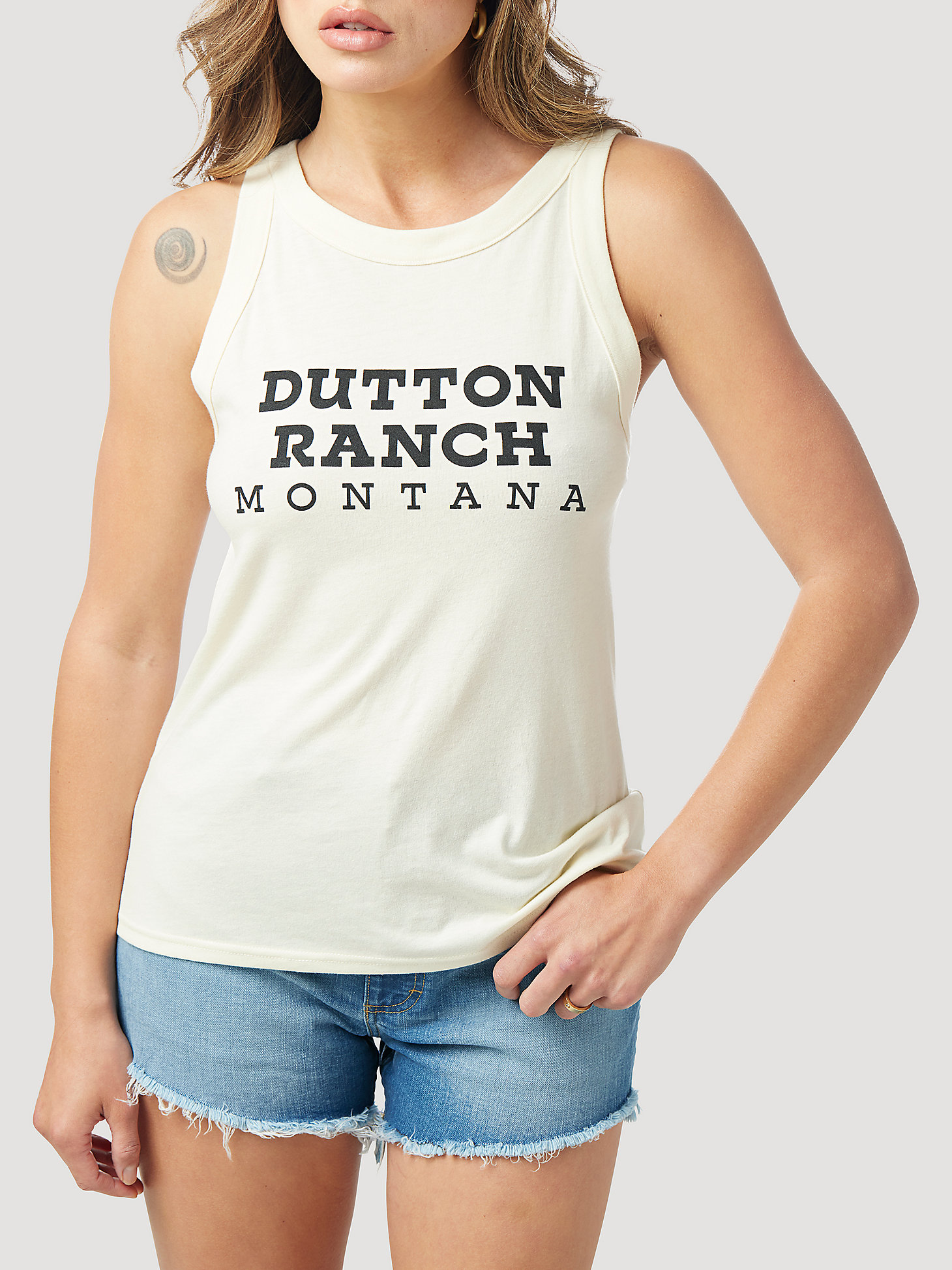 Wrangler x Yellowstone Women's Dutton Ranch Tank in Tofu alternative view 2