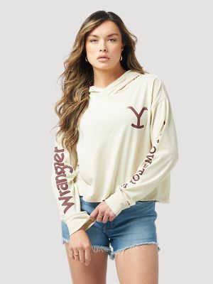 Wrangler x Yellowstone Women's Crop Hoodie