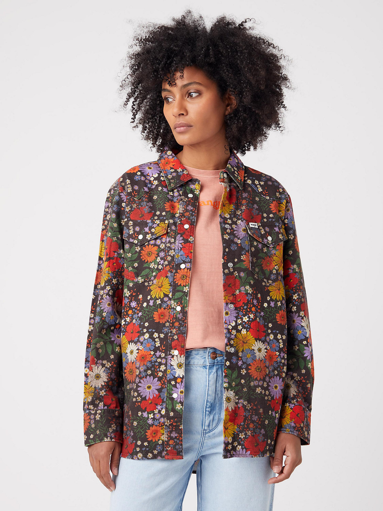 Women's Floral Print Heritage Shirt in Bloom main view