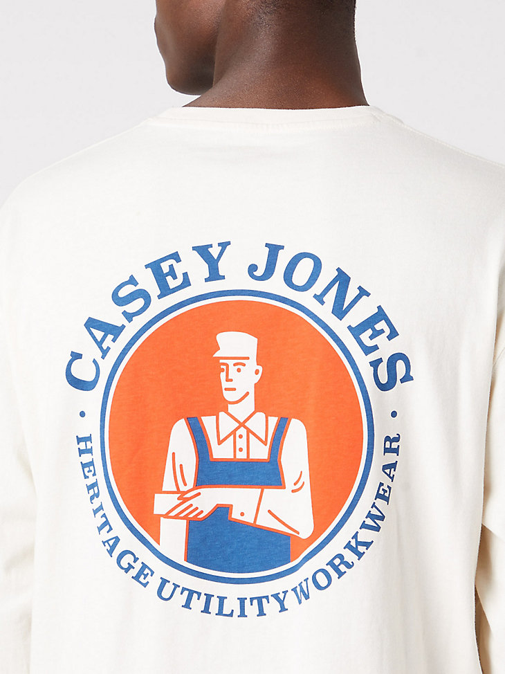 Men's Casey Jones Vintage Fit T-Shirt in Natural Ecru alternative view