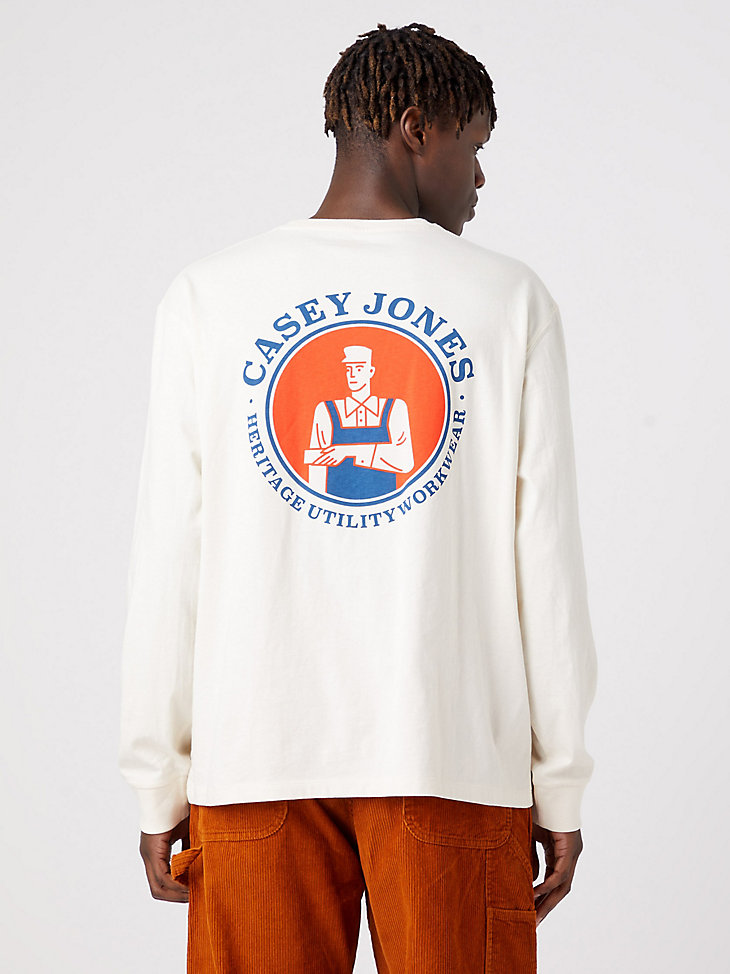 Men's Casey Jones Vintage Fit T-Shirt in Natural Ecru alternative view 2
