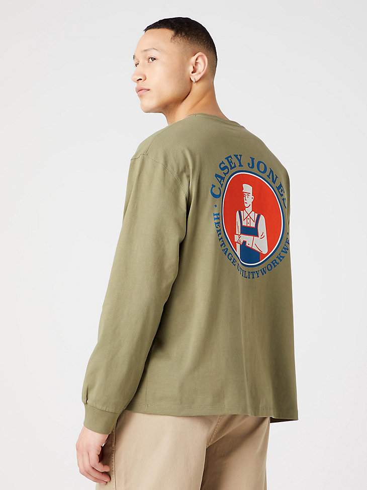 Men's Casey Jones Vintage Fit T-Shirt in Deep Lichen Green alternative view